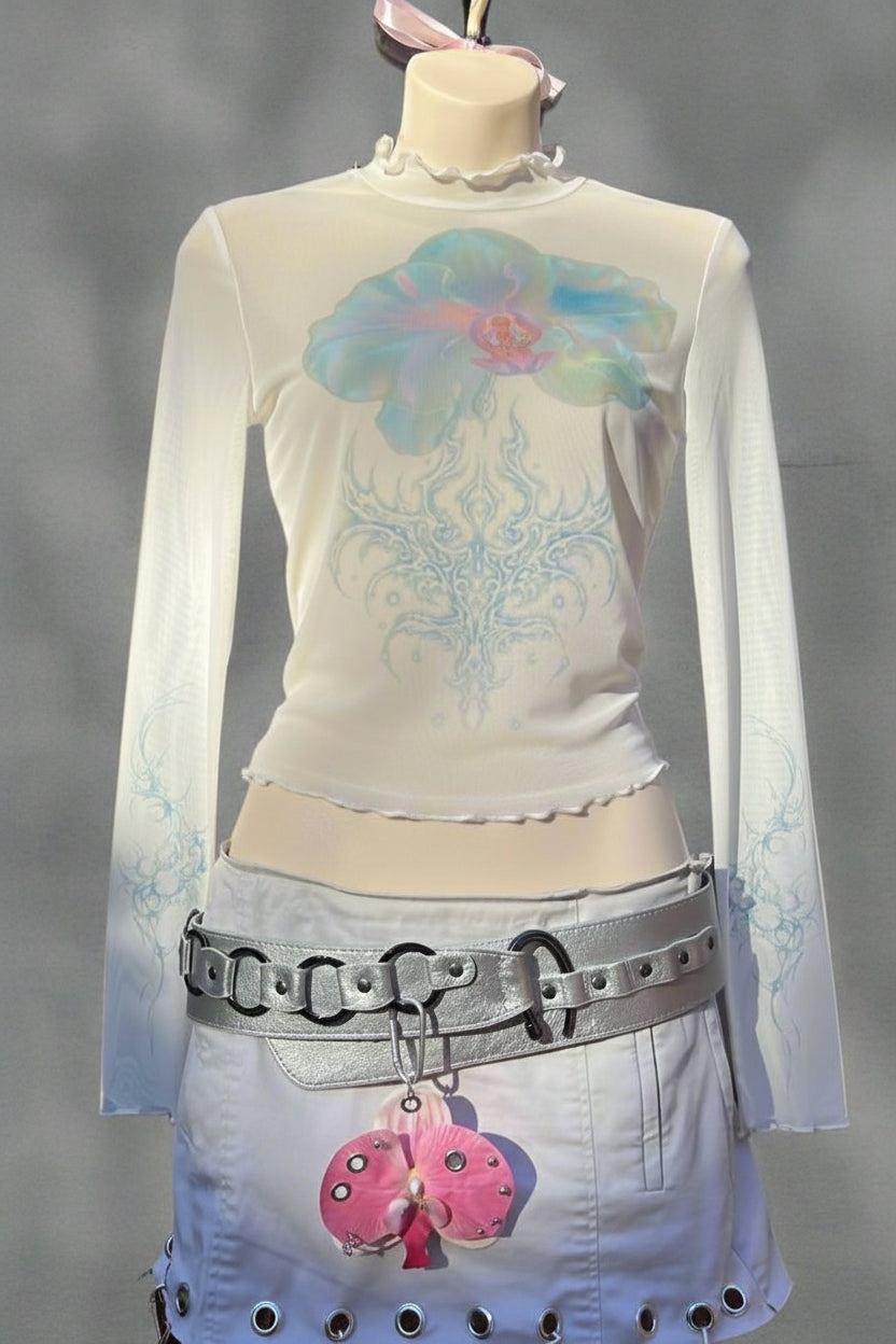 CYBER ORCHID TOP – Pinku Noir